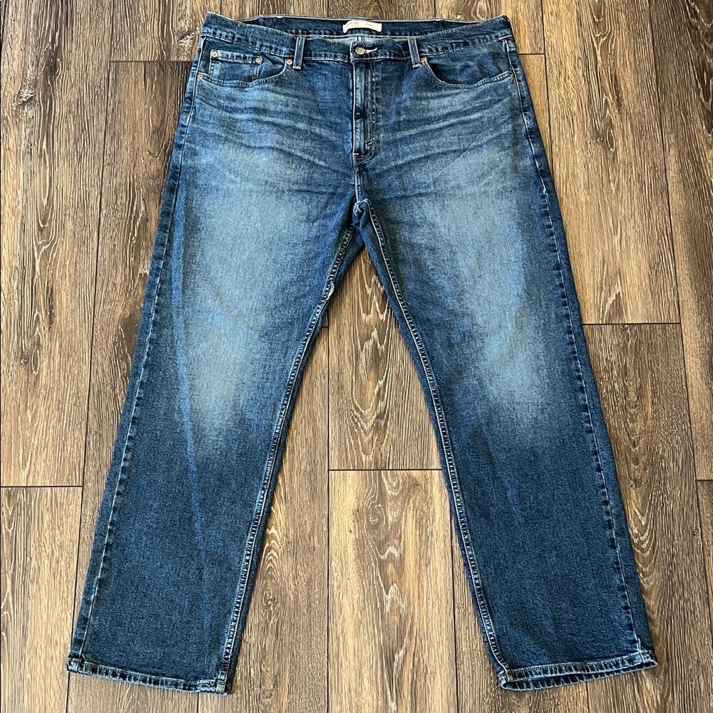 Levi Strauss Signature Jeans Mens 40x32 Blue Relaxed Straight